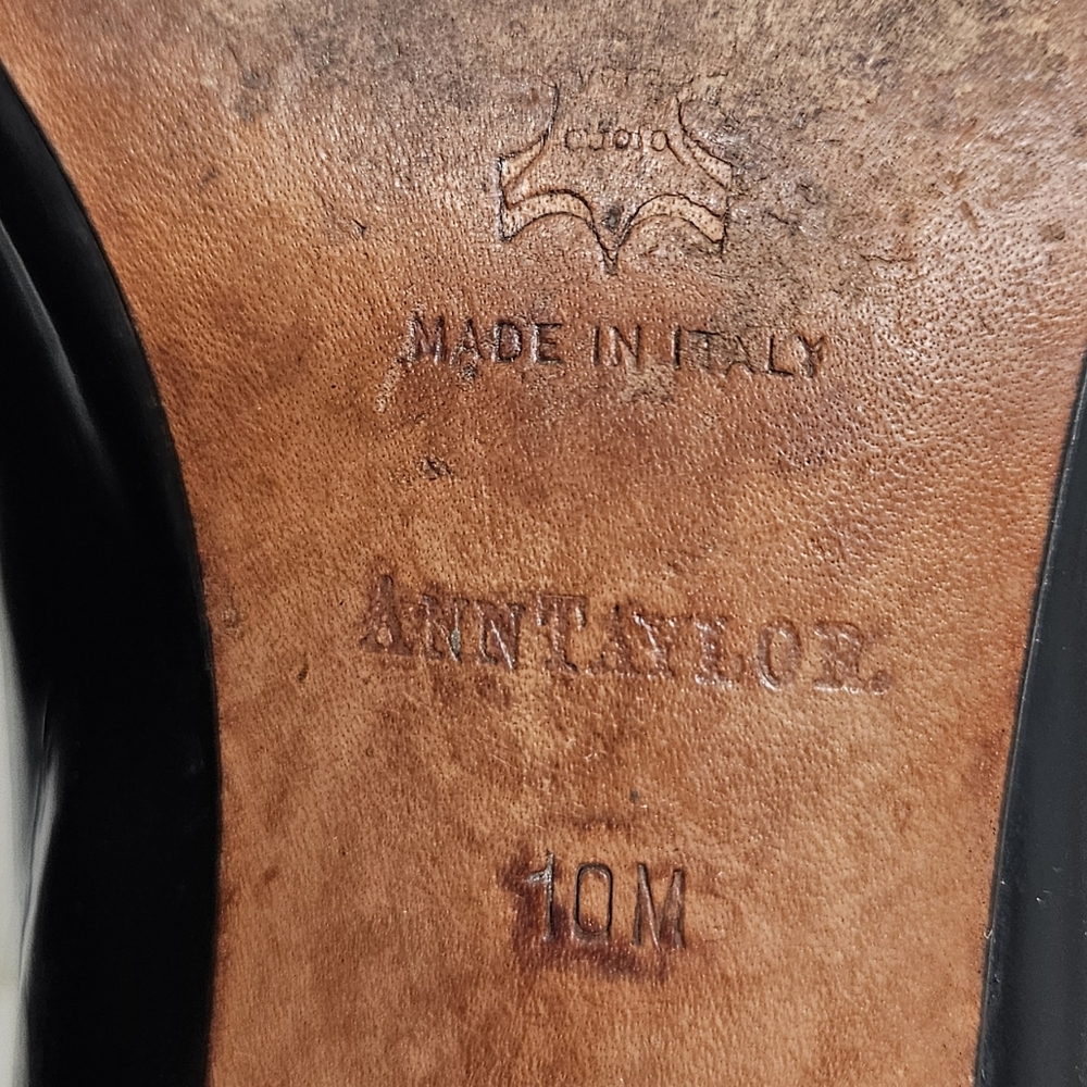 Ann Taylor Black Leather Mary Jane Pumps - Picture 12 of 14